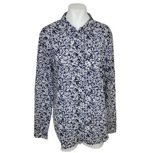 Equipment Femme  Womens Floral Button Down Top Size M Cotton